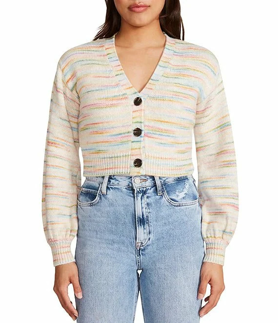 The Steady Space Button Front Crop Cardigan By BB Dakota