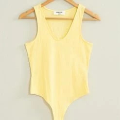 Hyfve Tops The Get Your Way Ribbed Tank Bodysuit