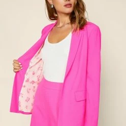 Skies Are Blue Tops The Flamingo Ultra Pink Blazer