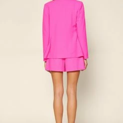 Skies Are Blue Tops The Flamingo Ultra Pink Blazer