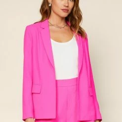 Skies Are Blue Tops The Flamingo Ultra Pink Blazer