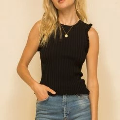 Hem And Thread The Sheena Ribbed Tank Tops
