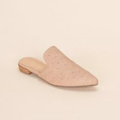 KKE Originals Shoes Grace Studded Mules In Rose