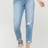 Vervet The Free Me Distressed Mom Jeans