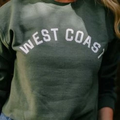 WKNDER The West Coast Cropped Sweatshirt