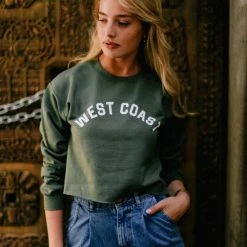 WKNDER The West Coast Cropped Sweatshirt