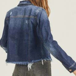 Risen The Jayda Frayed Hem Jean Jacket Jackets