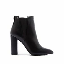 Qupid Shoes The Signal Black Heel Booties