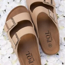POL Nude Burk Sandals