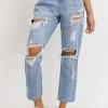 Just Panamaco Inc The Torrey Super Destroyed Girlfriend Jeans