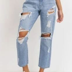 Just Panamaco Inc The Torrey Super Destroyed Girlfriend Jeans