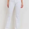 JBD The Renata White High Rise Classic Flared Jeans
