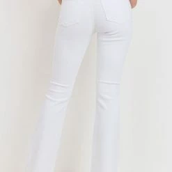 JBD The Renata White High Rise Classic Flared Jeans
