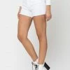 Cello The Alaina High-Rise Denim Cut-Off Mom Shorts
