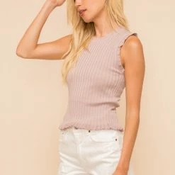 Hem And Thread The Sheena Ribbed Tank Tops
