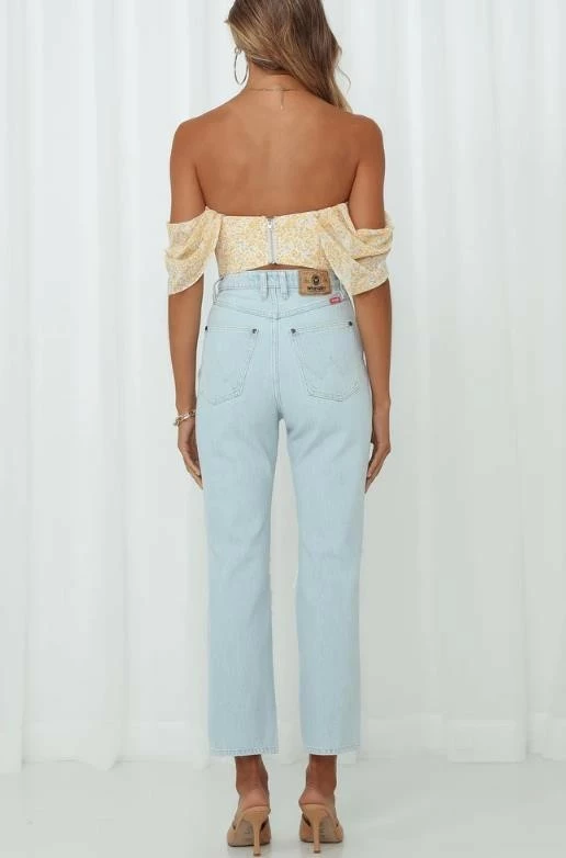 One & Only Collection Tops The Summer Days Yellow Floral Print Corset Top