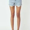 Risen The Anniston High Rise Rolled Hem Shorts