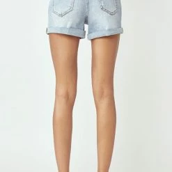 Risen The Anniston High Rise Rolled Hem Shorts
