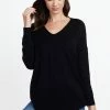 Dreamers The Frankie Front Seam V Neck Sweater
