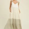 Wishlist The Carlisle Sage Colorblock Maxi Dress