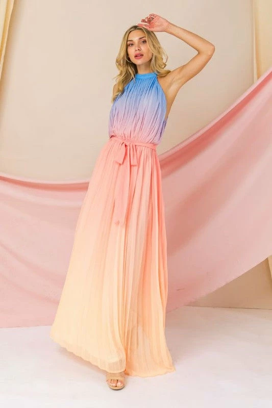 Flying Tomato The Demi Pastel Ombre Maxi Dress Dresses