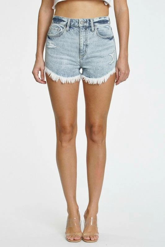 Eunina The LuLu Lightwash High Rise Cutoff Shorts