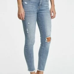 Eunina The Clara Uplifted High Rise Skinny Crop Jeans