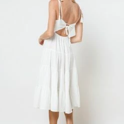 In The Beginning Clothing The Charlie Open Back Midi Dress Dresses
