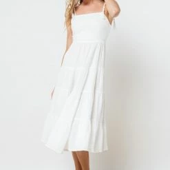 In The Beginning Clothing The Charlie Open Back Midi Dress Dresses