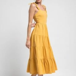 In The Beginning Clothing The Charlie Open Back Midi Dress Dresses