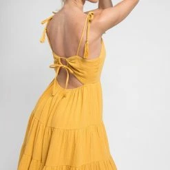 In The Beginning Clothing The Charlie Open Back Midi Dress Dresses