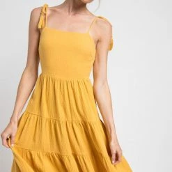 In The Beginning Clothing The Charlie Open Back Midi Dress Dresses