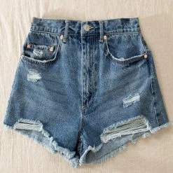 Trend Notes The Delilah Distressed Denim Shorts