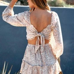 Endless Blu The York Printed Tiered Mini Skirt