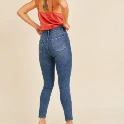 JBD Jeans The Virgo Dark Wash High Rise Ankle Skinny