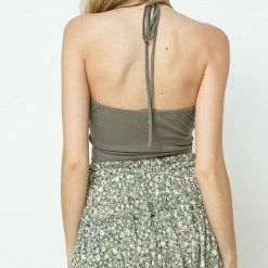 Illa Illa The Arizona Ribbed Halter Crop Top