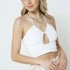 Illa Illa The Arizona Ribbed Halter Crop Top