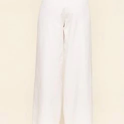 SugarLips The Bridget White Wide Leg Wrap Pants