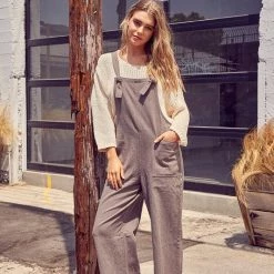 MIOU MUSE The Charlie Brushed Cotton Overalls
