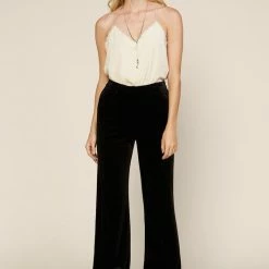 Skies Are Blue The Vienna Velvet Wide Leg Pants