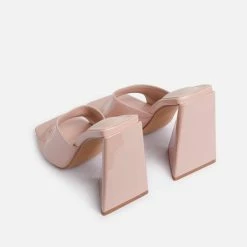 Shoe Religion The Ella Nude Square Toe Heels Shoes