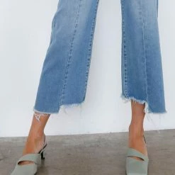 Insane Gene The Bridget High Rise Wide Leg Cropped Jeans