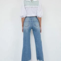 Insane Gene The Bridget High Rise Wide Leg Cropped Jeans