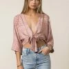 Style Rack The Pretty In Mauve Bandana Tie Top