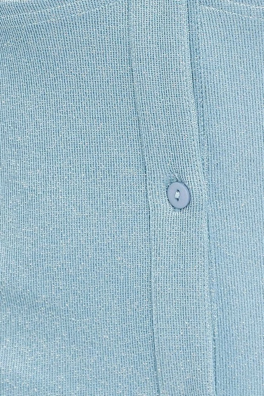 Le Lis The Tiffany Dusty Blue Cutout Midi Dress