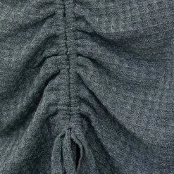 Le Lis The Tiana Teal V-Neck Ruching Detail Knit Top Tops