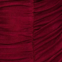 Le Lis Tops The Scarlet Wine Shirred Bodysuit