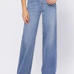 Hidden Jeans The Not Your Dads Medium Light Wash Clean Stretch Dad Jean