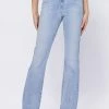 Hidden Jeans The Happy High Rise Light Wash Flared Jeans