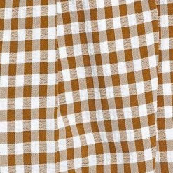 Le Lis The Charlotte Tan Gingham Plaid Tie Back Midi Dress Dresses